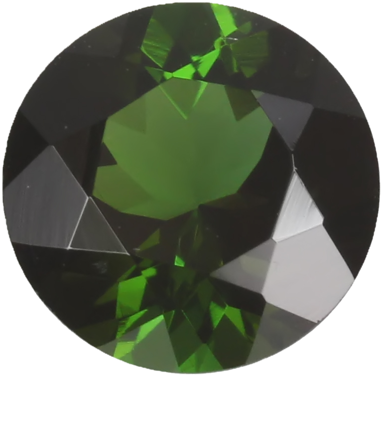 8mm Round Deep Green Tourmaline