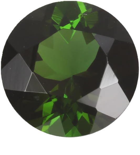 8mm Round Deep Green Tourmaline