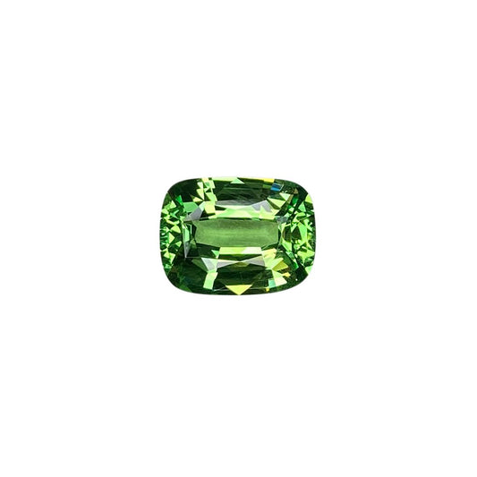 3.17ct Cushion Bright Green Tsavorite