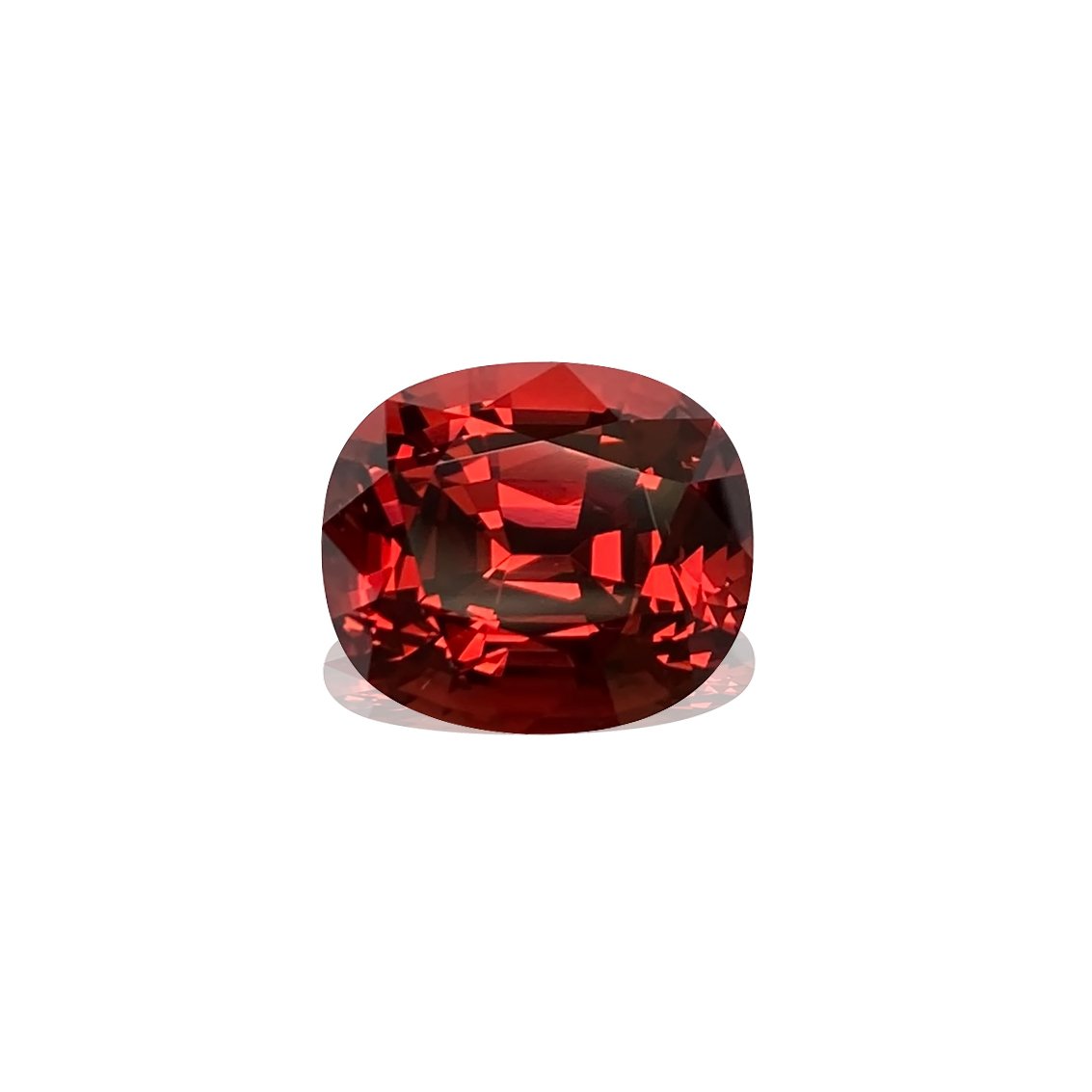 10.63ct Cushion Red-Orange Malaya Garnet