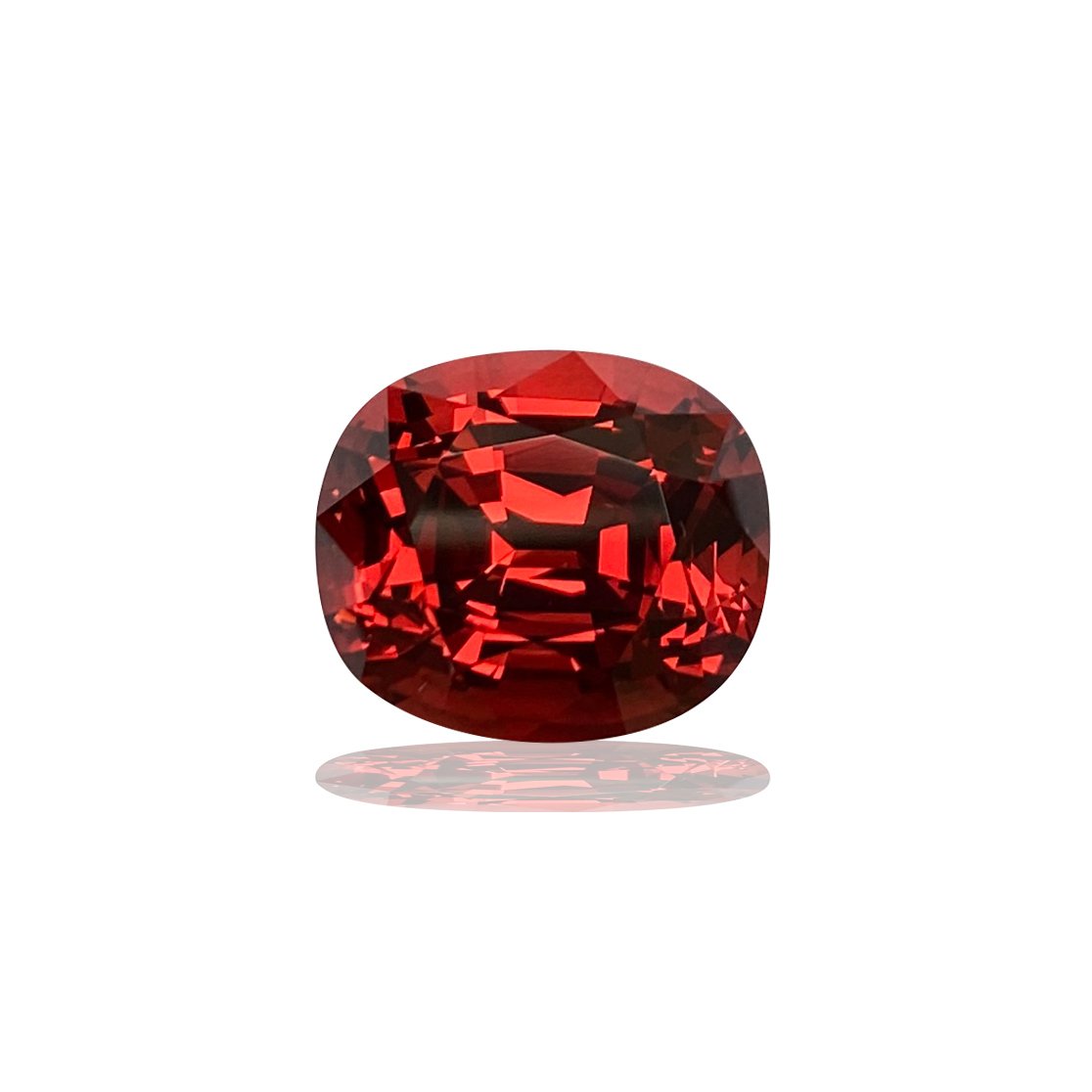 10.63ct Cushion Red-Orange Malaya Garnet
