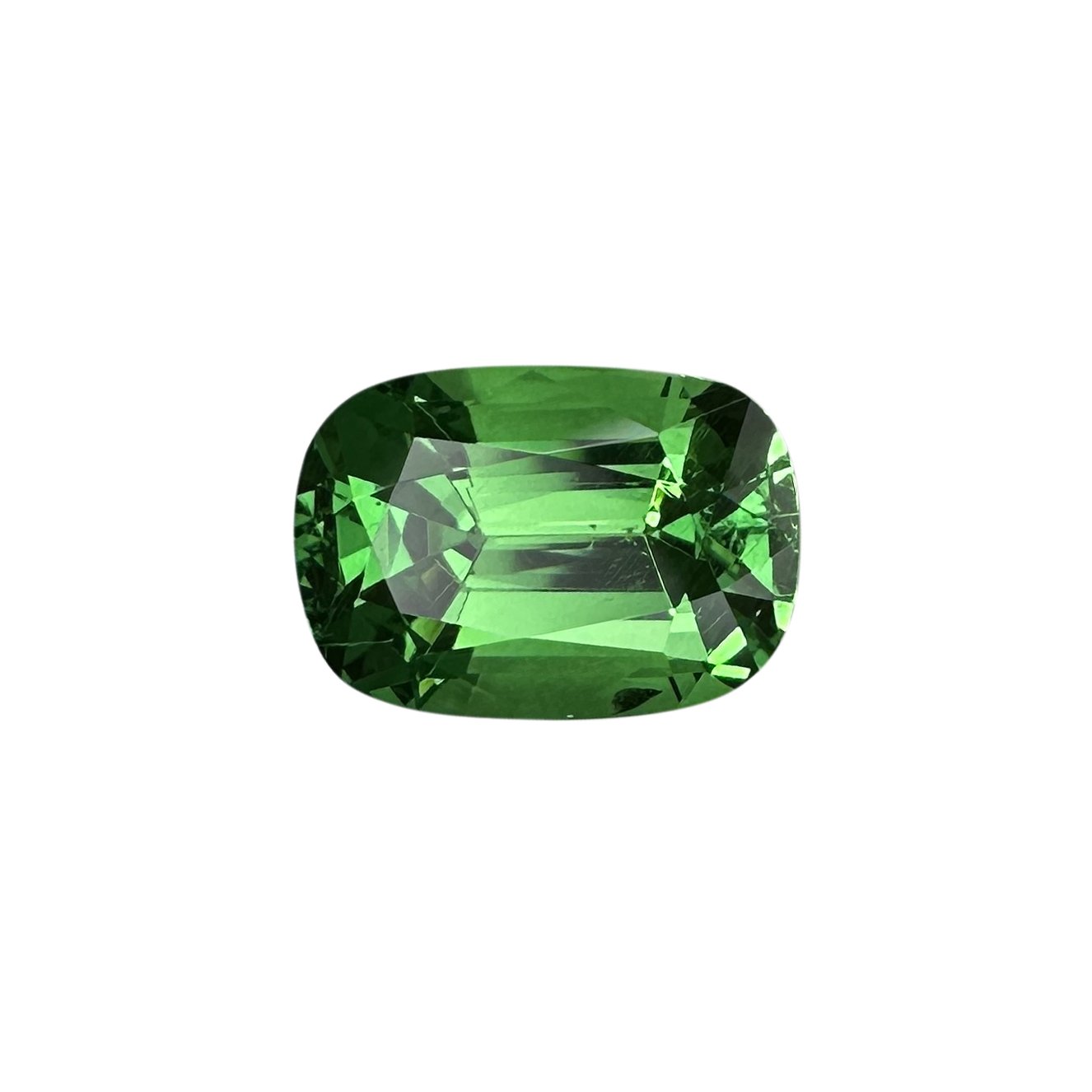 2.3ct Cushion Bright Green Tsavorite