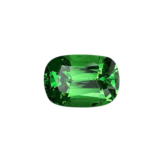 2.3ct Cushion Bright Green Tsavorite