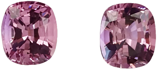 Cushion Medium Pink Spinel Pair
