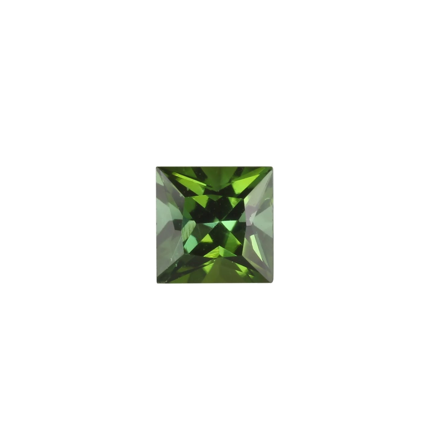 5mm Princess Cut Mint Green Tourmaline