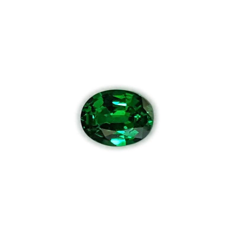 0.96ct Oval Deep Minty Green Tsavorite