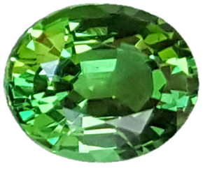 1.06ct Oval Bright Green Tsavorite