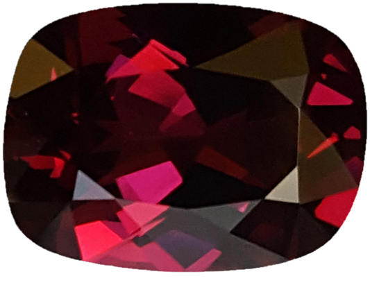 9.34ct Cushion Open Burgundy Rhodolite