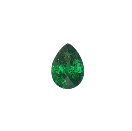 4.34ct Pear Shape Bright Green Tsavorite