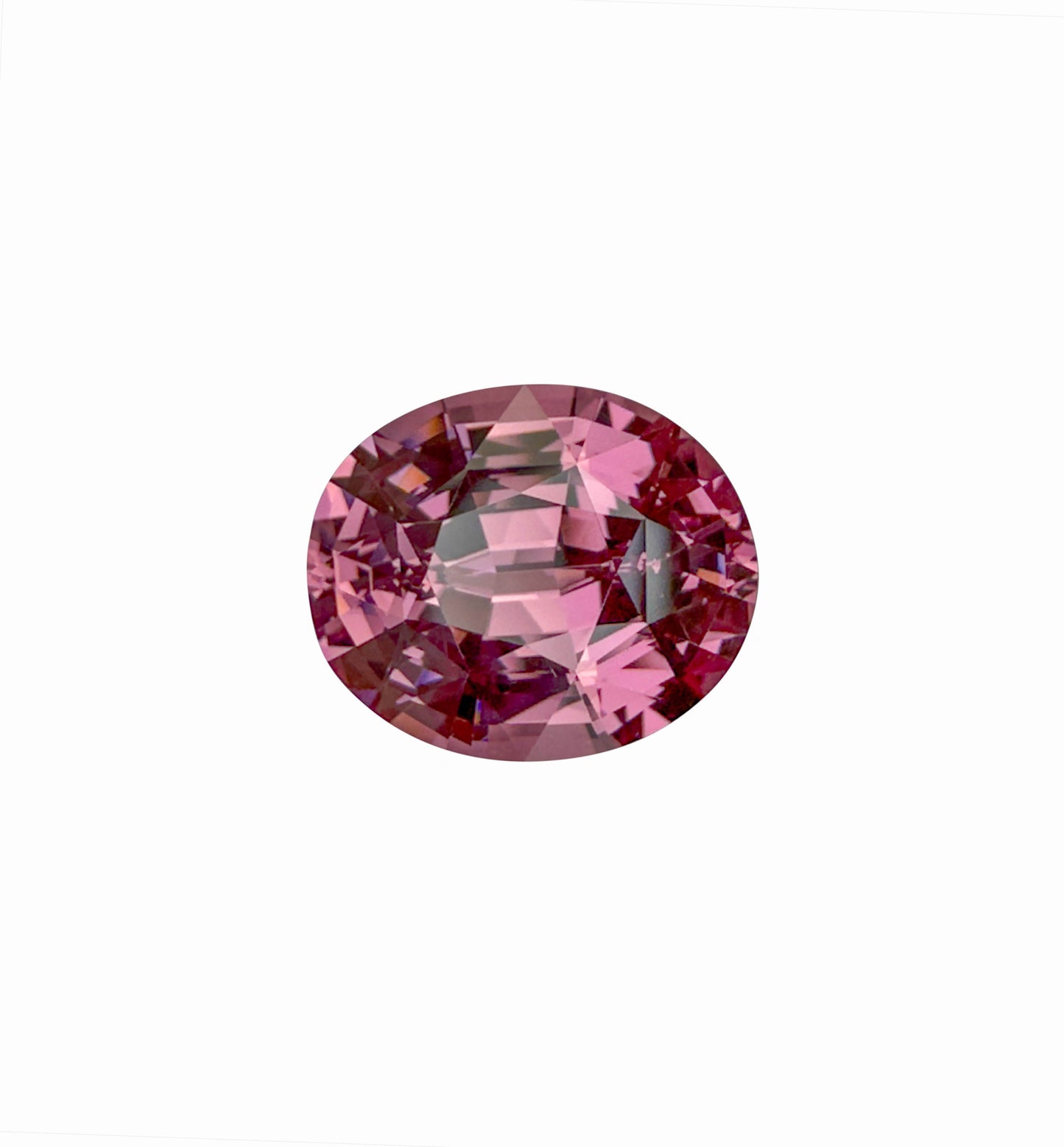 10x8mm Oval Peach Malaya Garnet