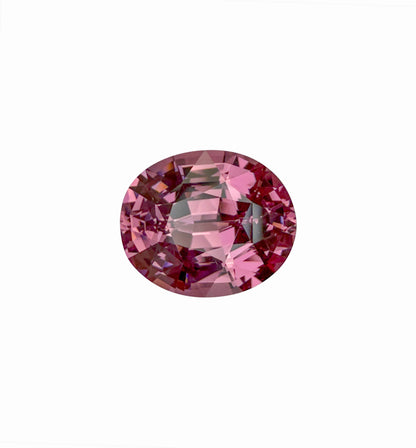 10x8mm Oval Peach Malaya Garnet