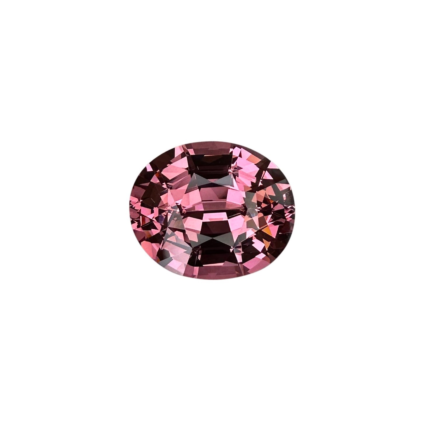 10x8mm Oval Peach Malaya Garnet