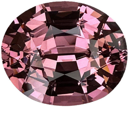 10x8mm Oval Peach Malaya Garnet