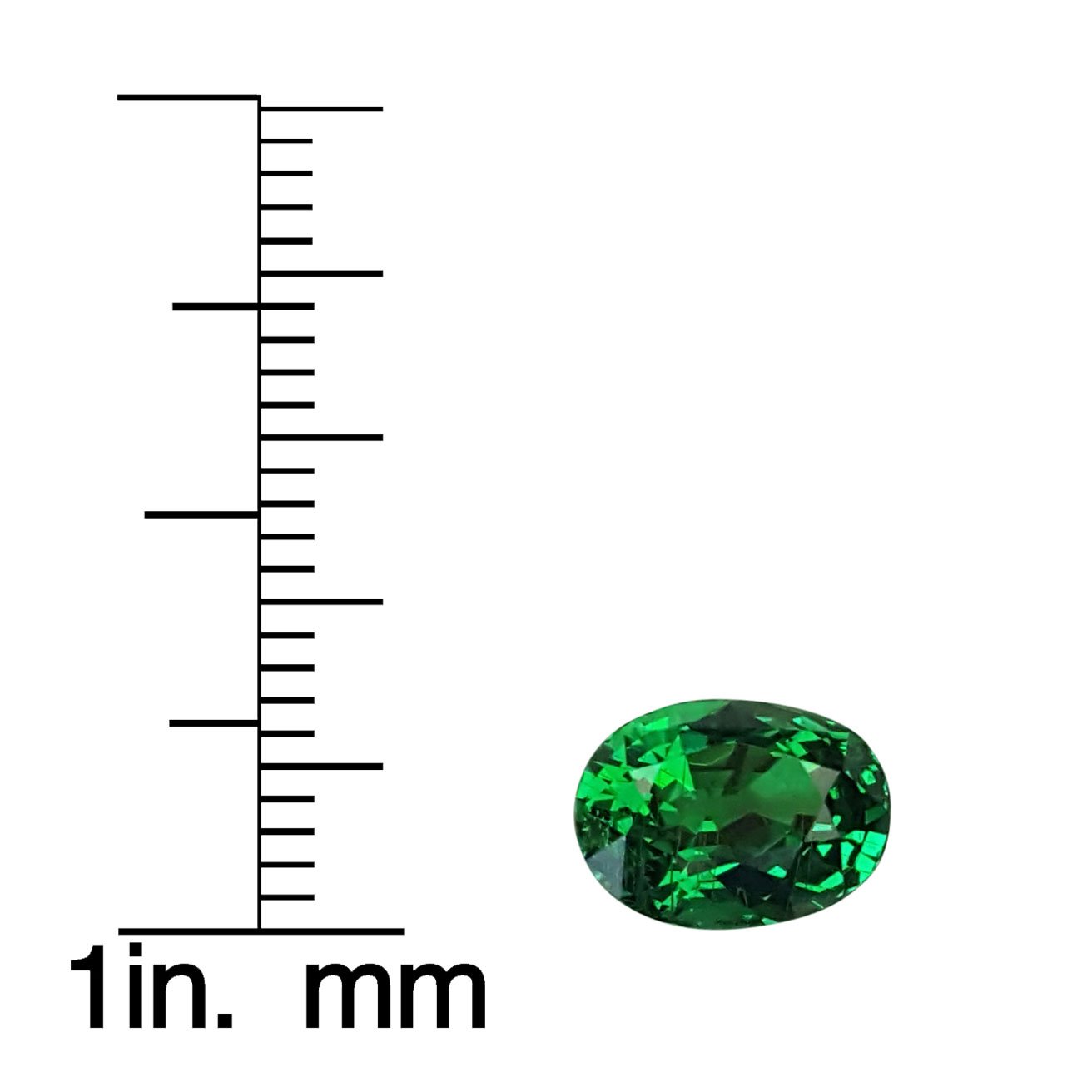 3.04ct Oval Fine Intense Green Tsavorite