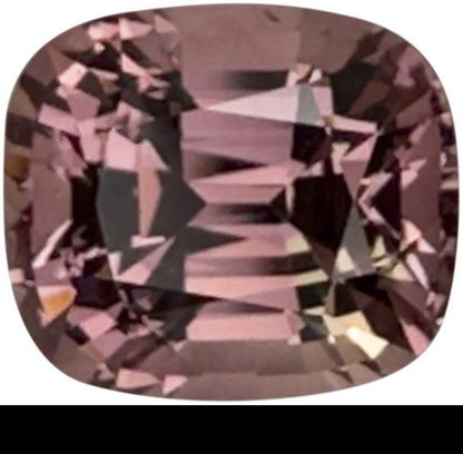 3.33ct Cushion Peach Malaya Garnet