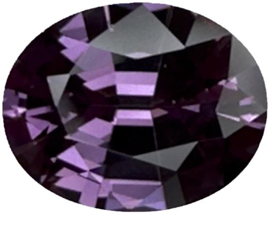 10.2x8.1mm Oval Light Purple Malaya Garnet
