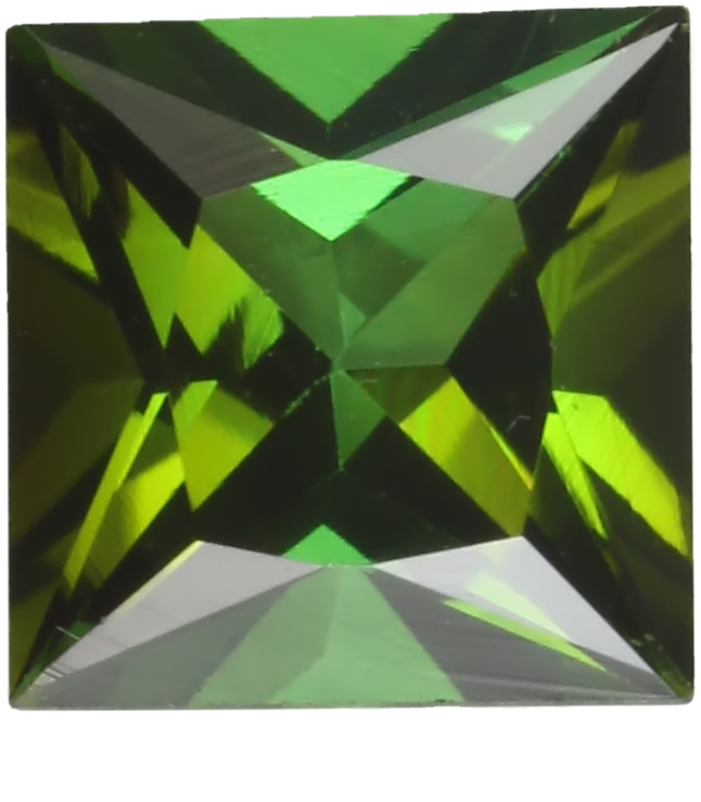 6.5mm Princess Cut Mint Green Tourmaline