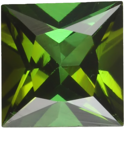 6.5mm Princess Cut Mint Green Tourmaline