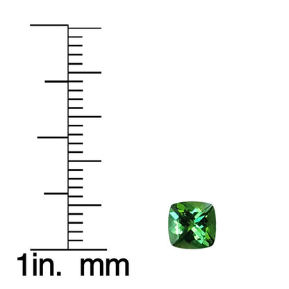 5.5mm Cushion Bright Green Tsavorite