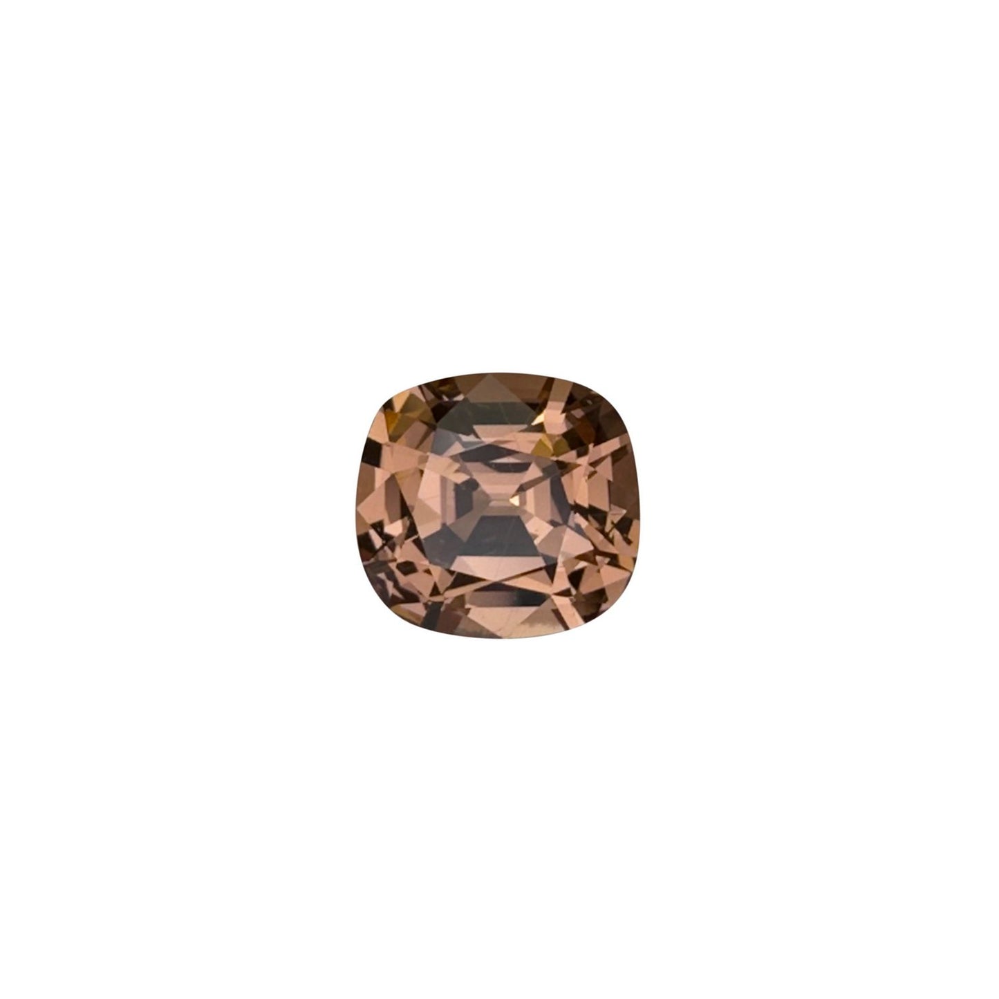 2.48ct Cushion Peach Malaya Garnet