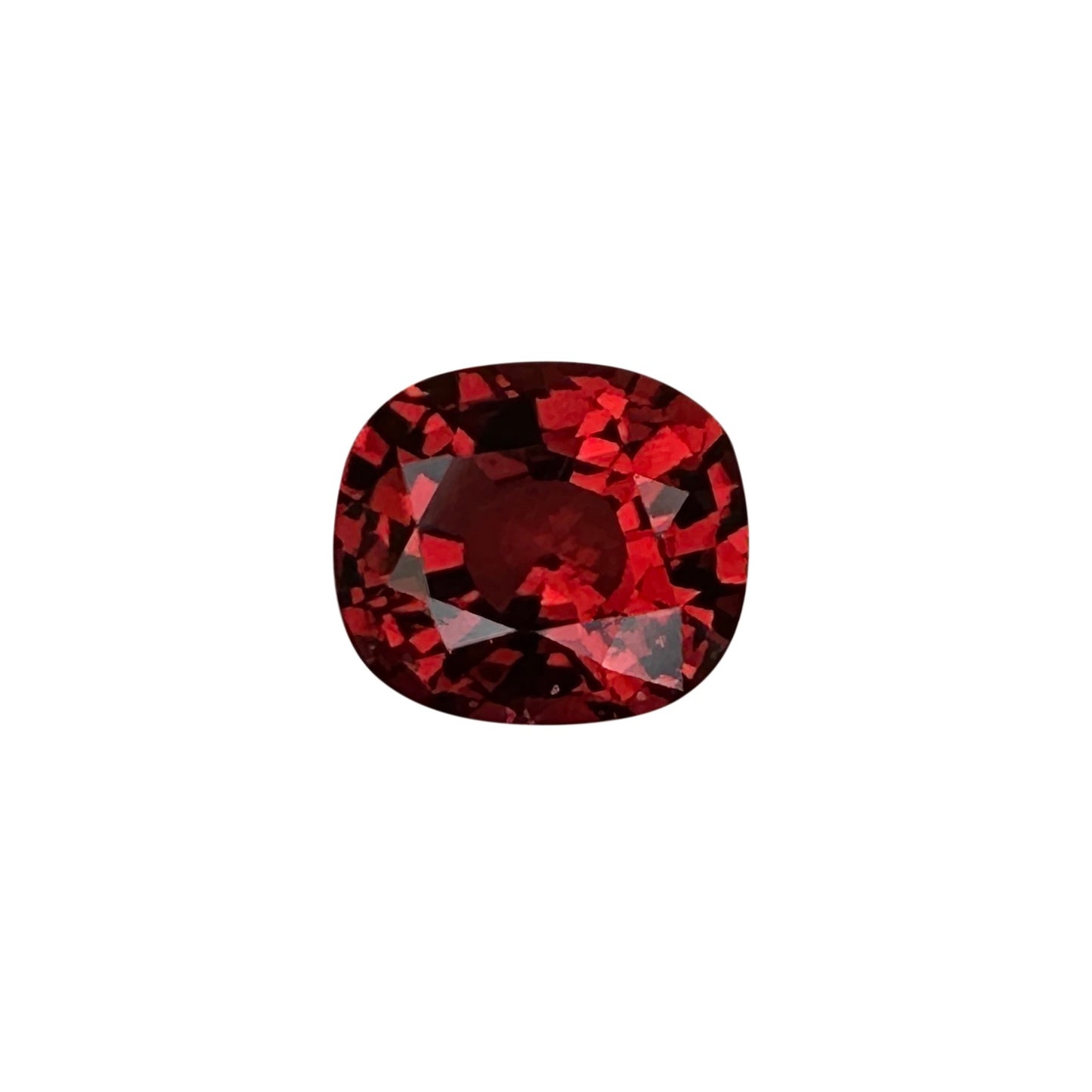 1.3ct Cushion Red-Orange Spinel