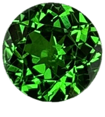 6.2mm Round Fine Intense Green Tsavorite