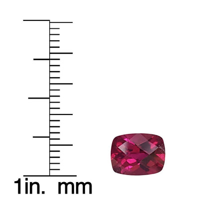 9x7mm Cushion Rubellite Pair
