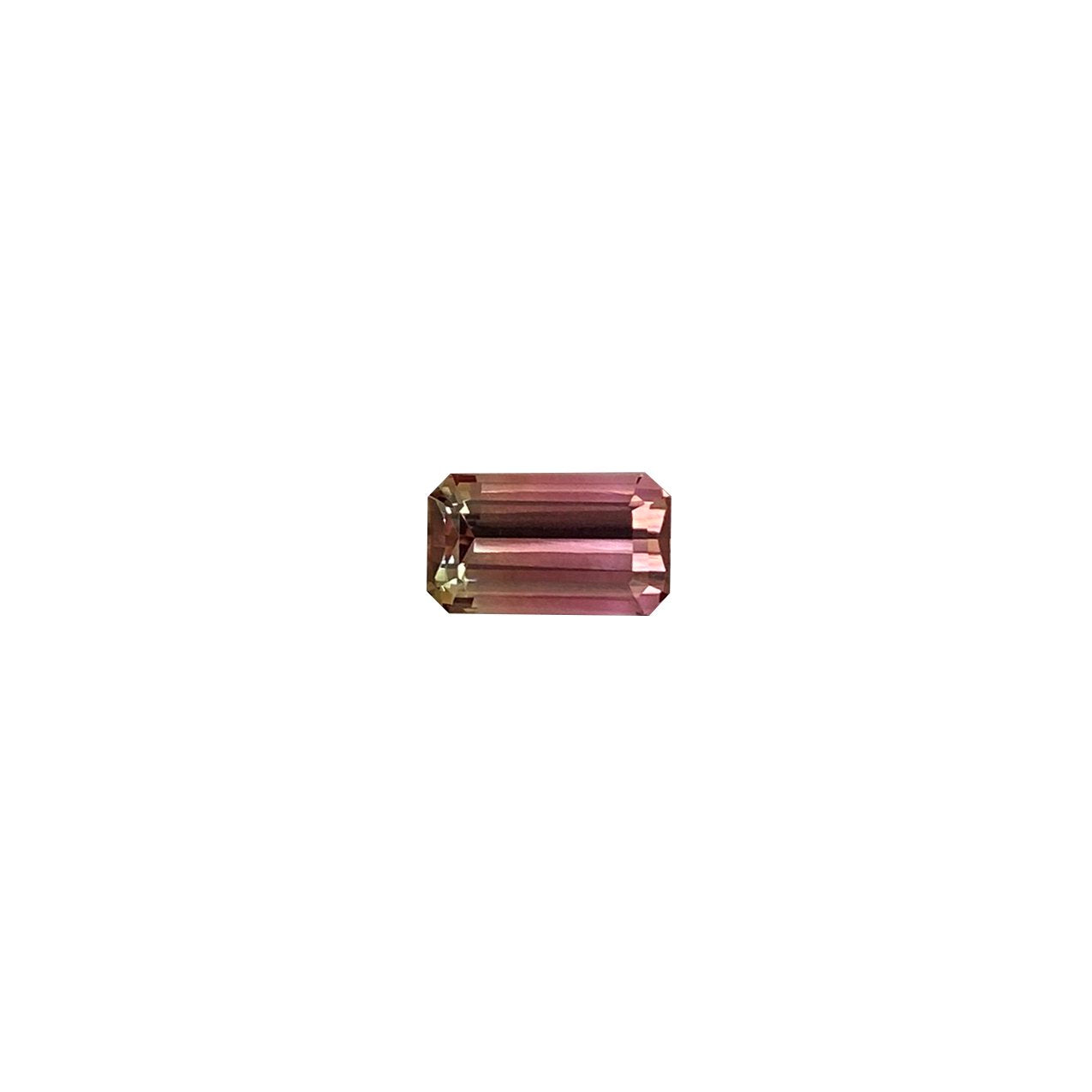 6.13ct Emerald Cut Bi-Color Tourmaline