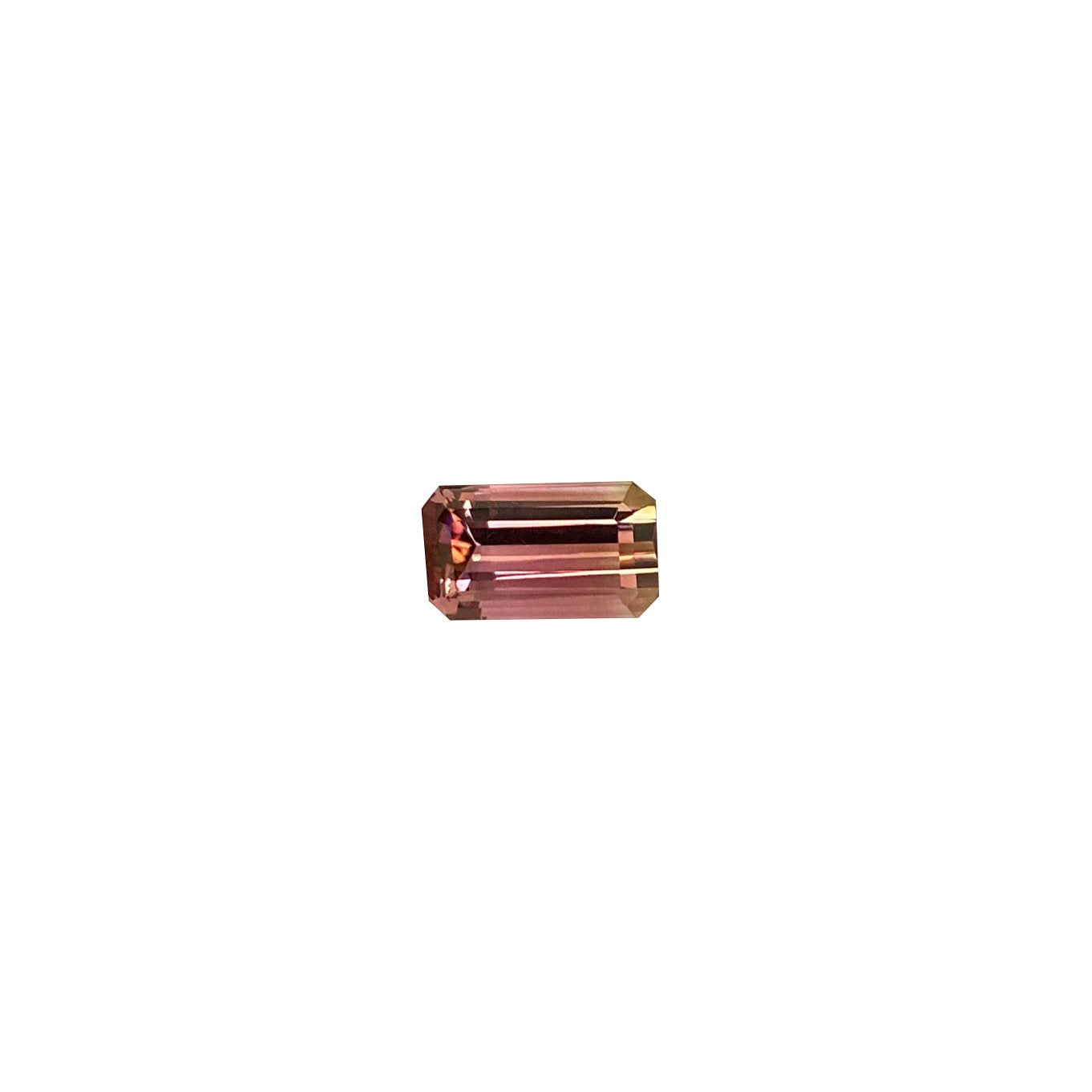 6.13ct Emerald Cut Bi-Color Tourmaline