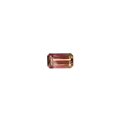 6.13ct Emerald Cut Bi-Color Tourmaline