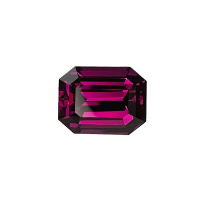 9.2ct Emerald Cut AAA Color Rhodolite