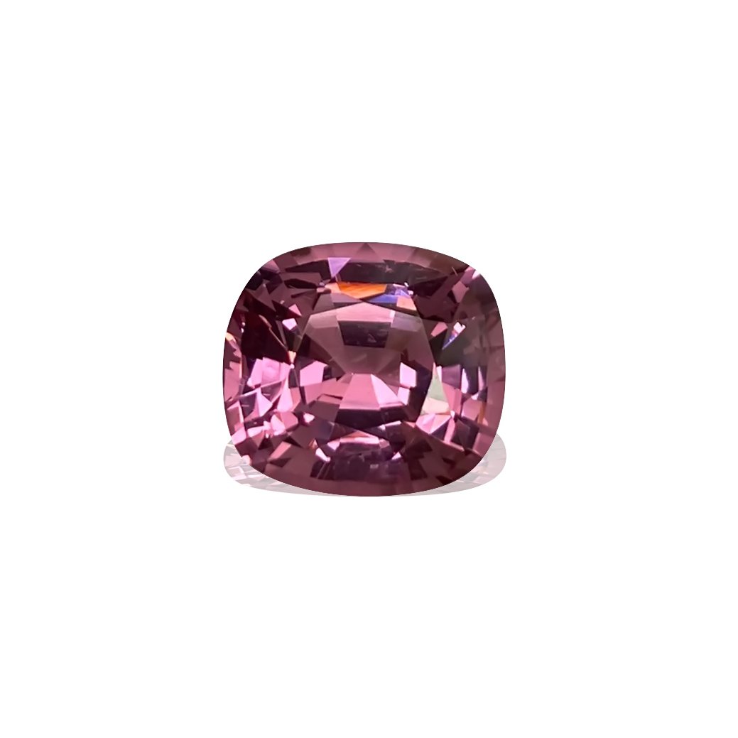 5.29ct Cushion Light Pink Malaya Garnet