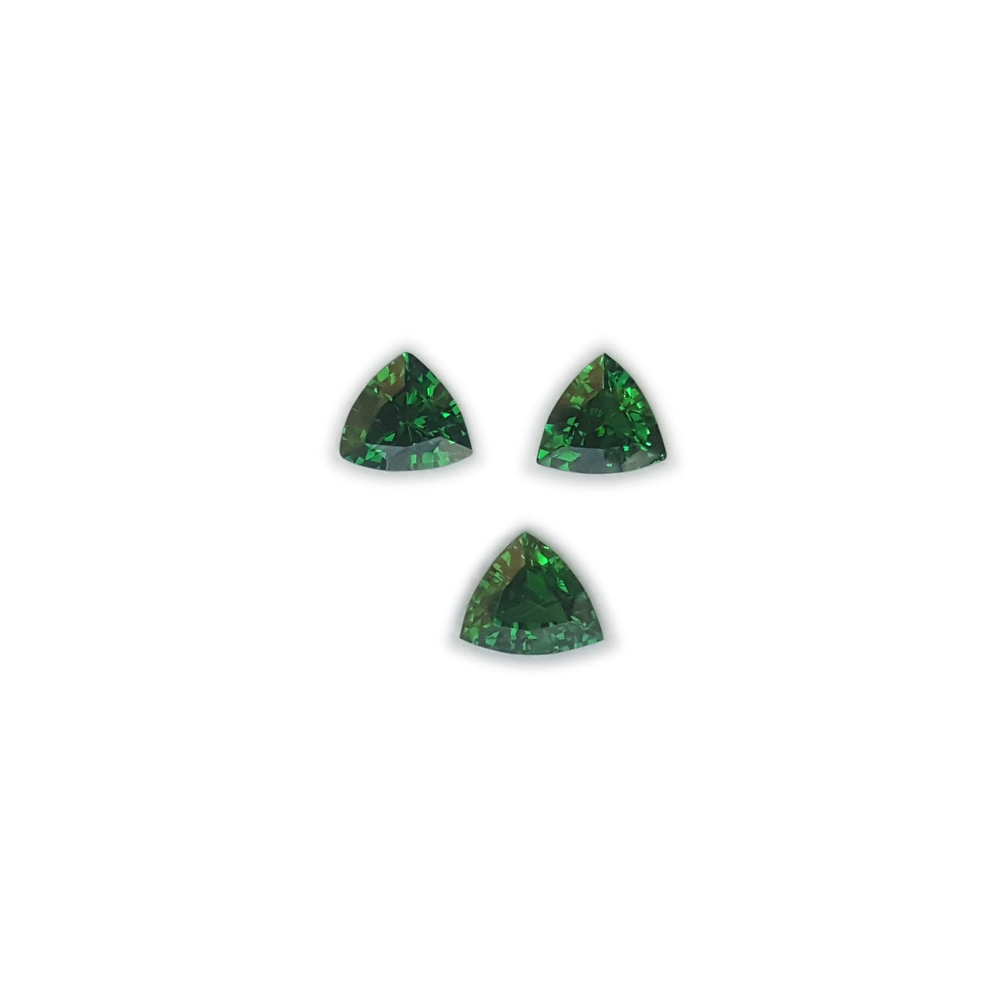 2.67ct Trillion Fine Intense Green Tsavorite