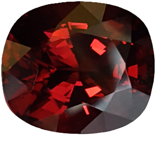 12.49ct Cushion Open Reddish Rhodolite