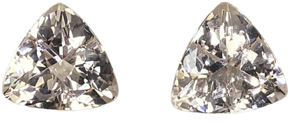 13mm Trillion Peach Morganite Pair