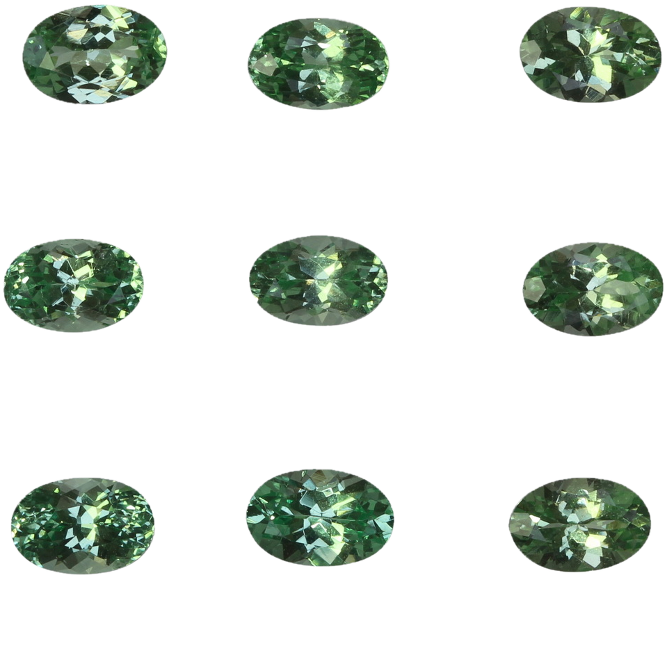 6x4mm Oval Mint Garnet