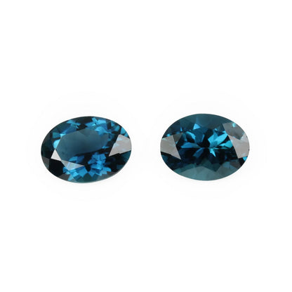 8x6mm Oval Deep Blue Tourmaline Pair