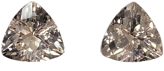 11mm Trillion Peach Morganite Pair