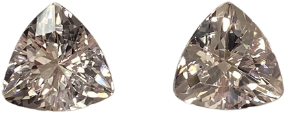 11mm Trillion Peach Morganite Pair