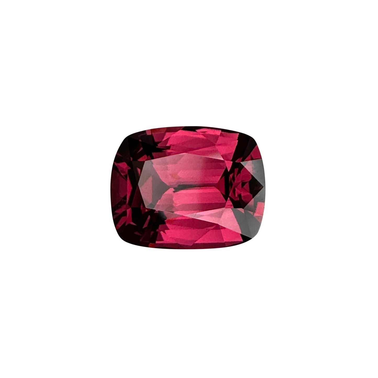 3.8ct Cushion Deep Pink Malaya Garnet