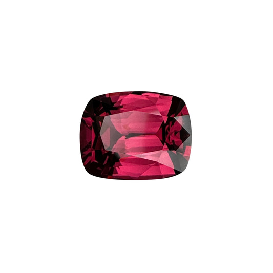 3.8ct Cushion Deep Pink Malaya Garnet