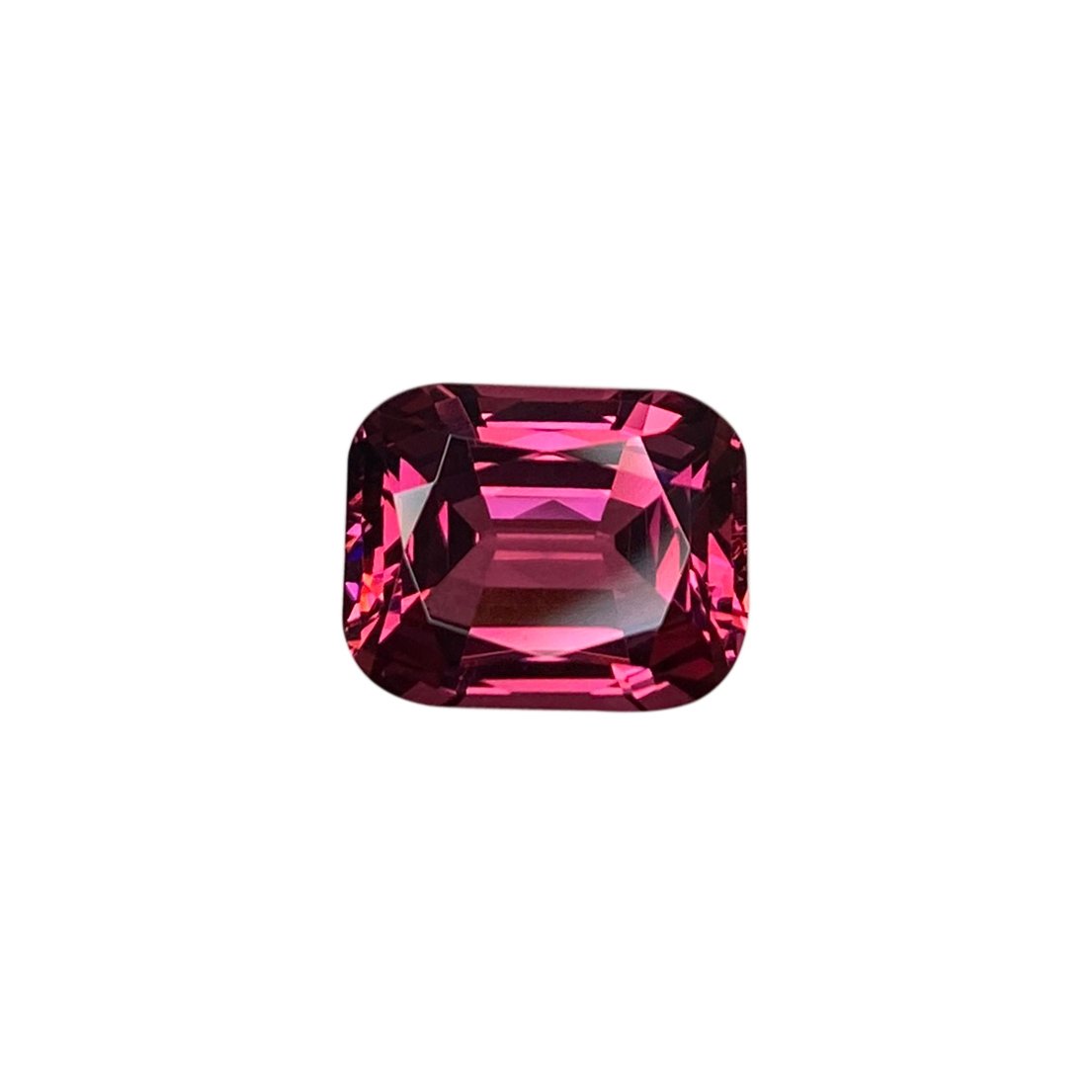 6.13ct Cushion Peach Malaya Garnet