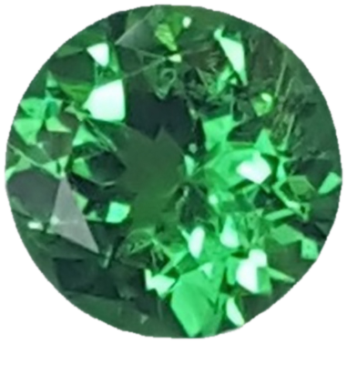 6.9mm Round Bright Green Tsavorite