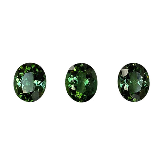11x9mm Oval Mint Green Tourmaline Set