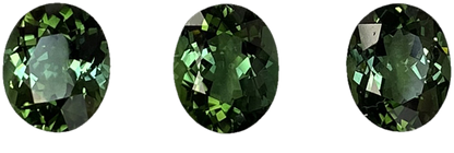 11x9mm Oval Mint Green Tourmaline Set