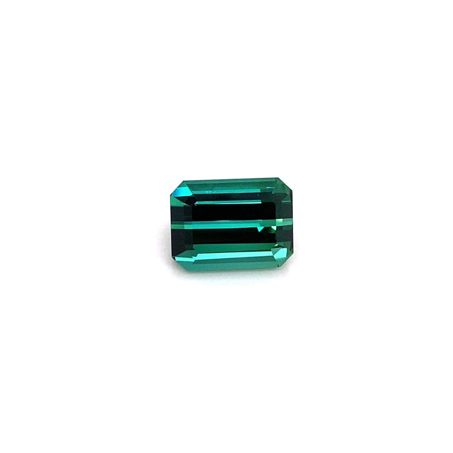 4.61ct Emerald Cut Medium Blue-Green Tourmaline