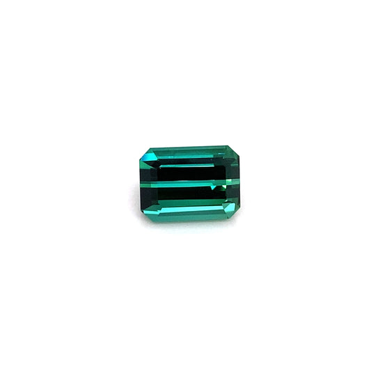 4.61ct Emerald Cut Medium Blue-Green Tourmaline