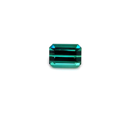 4.61ct Emerald Cut Medium Blue-Green Tourmaline