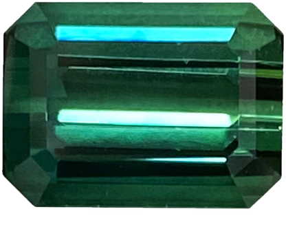 4.61ct Emerald Cut Medium Blue-Green Tourmaline