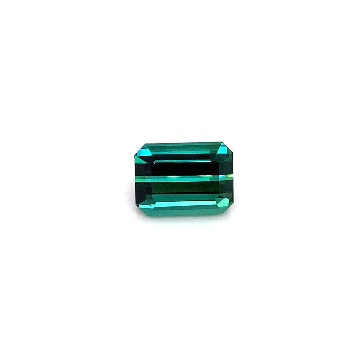 4.61ct Emerald Cut Medium Blue-Green Tourmaline